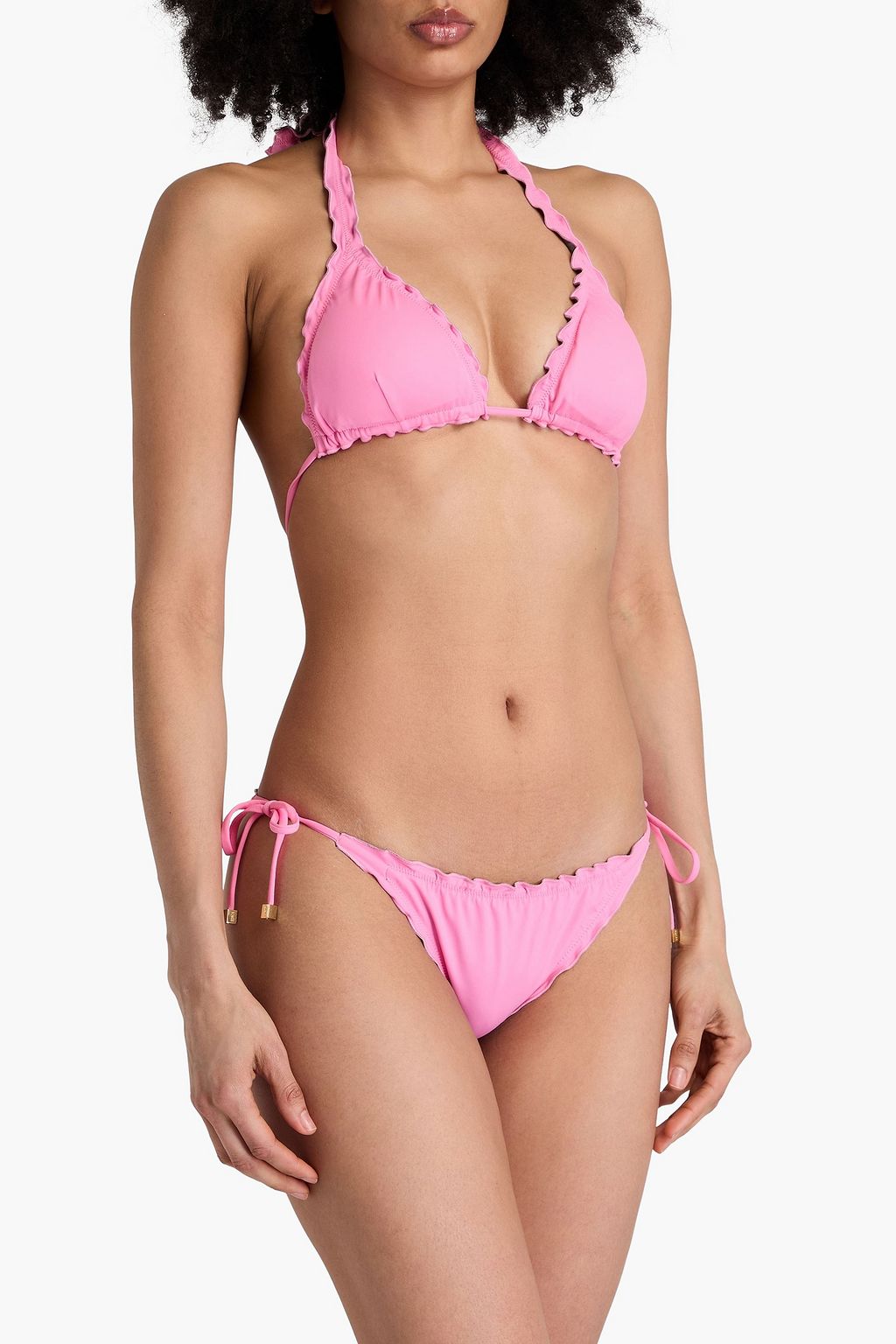 HEIDI KLEIN توب بيكيني يمكن ارتداؤه على الوجهين مثلّث الشكل بكشاكش
