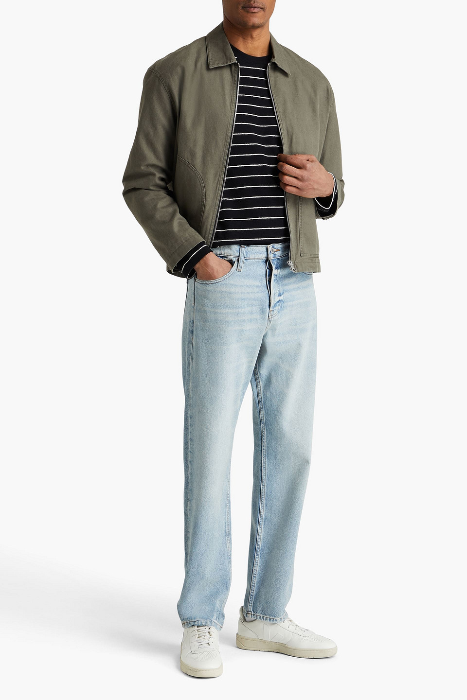  Frame - The Straight Faded Denim Jeans - Blue - 31 