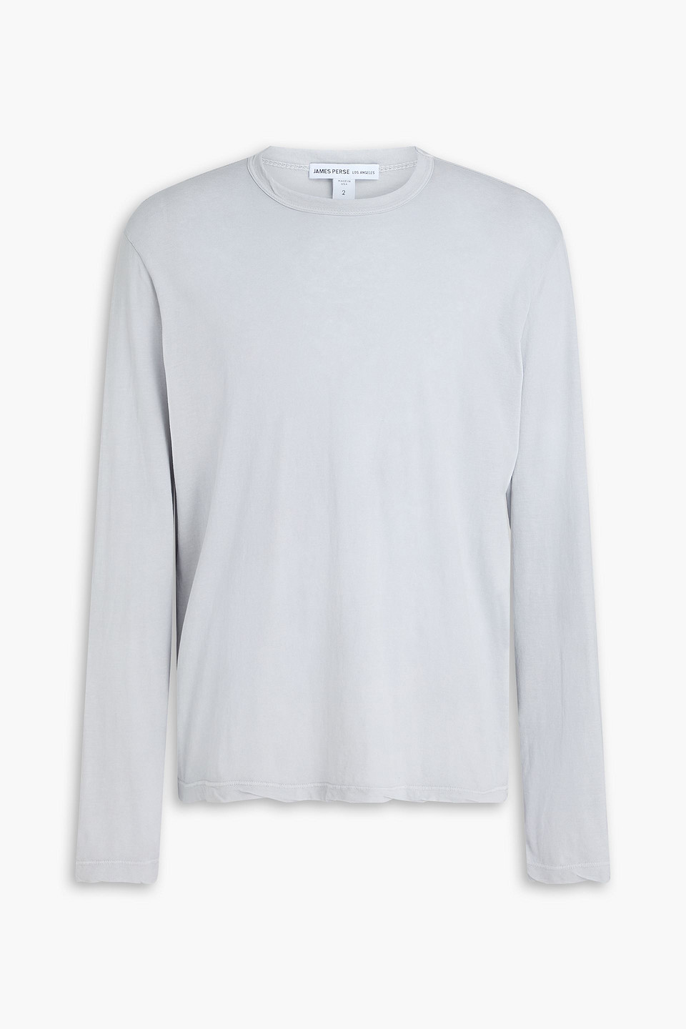 James Perse Cotton-jersey T-shirt In Light Grey