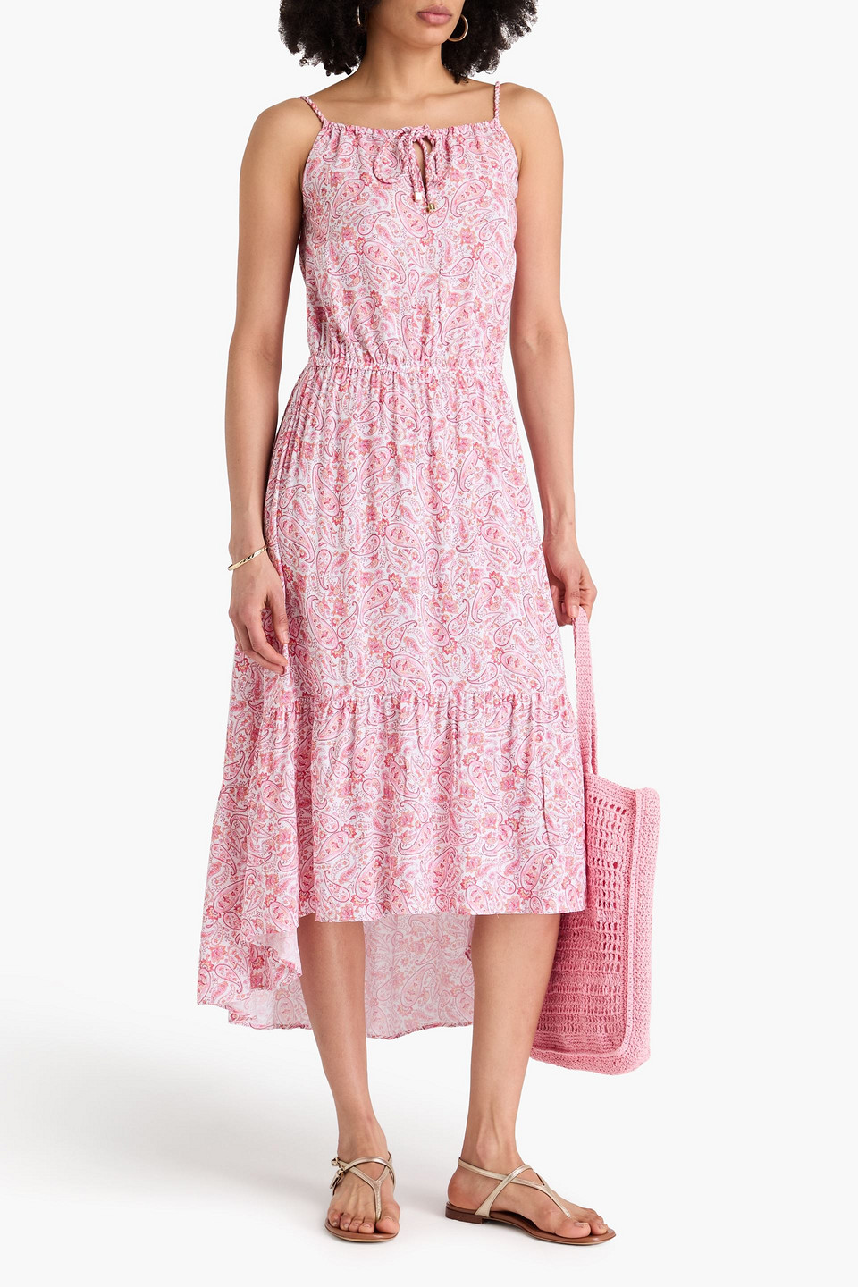  Heidi Klein - Midikleid Aus Webstoff Mit Paisley-print - Pink - M/l 