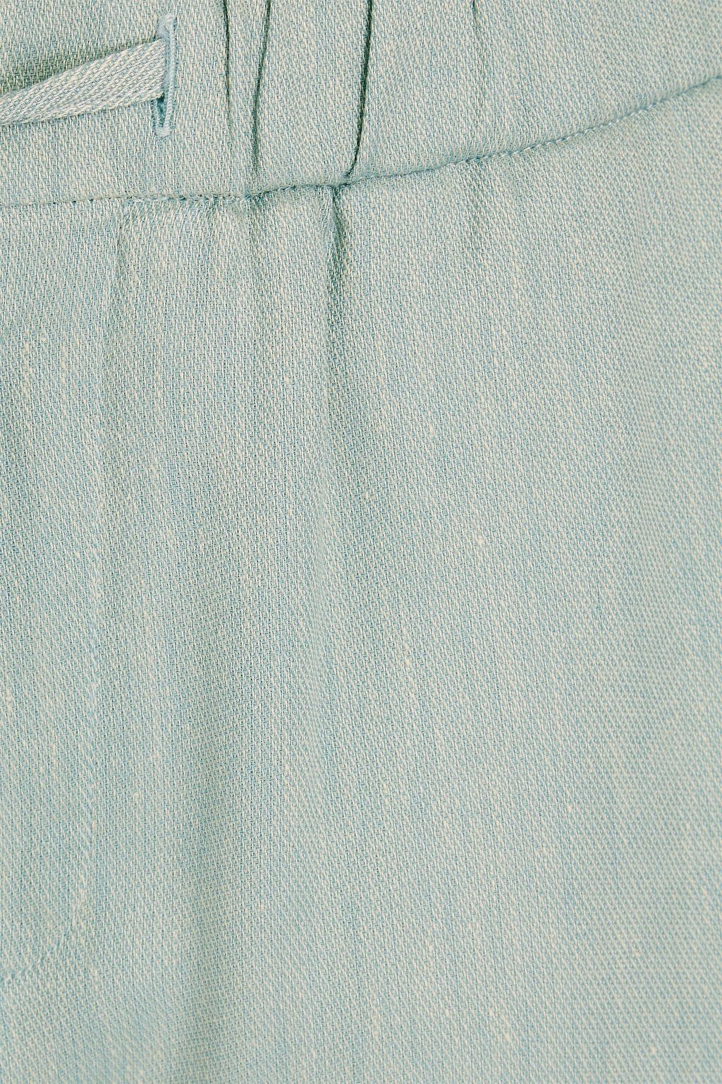 FRESCOBOL CARIOCA 리넨 코튼 혼방 트윌 팬츠
