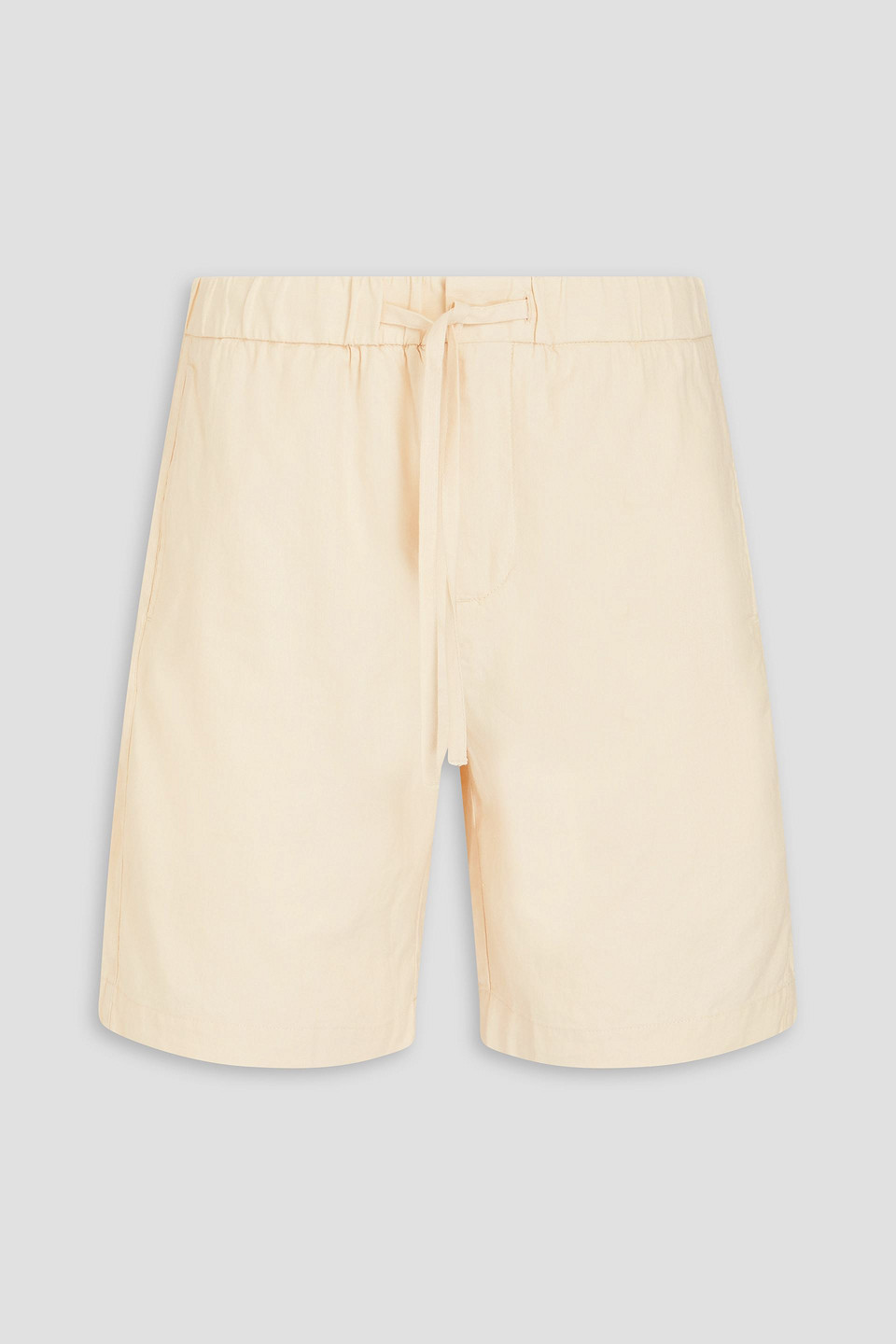 Felipe herringbone linen and cotton-blend drawstring shorts