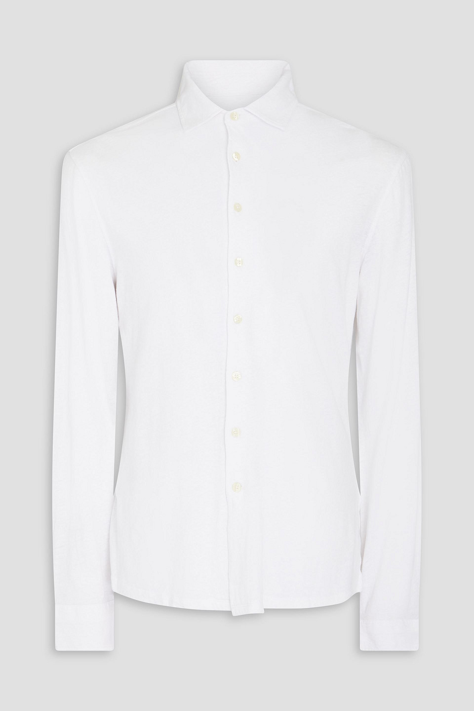 Frescobol Carioca Cotton And Linen-blend Jersey Shirt