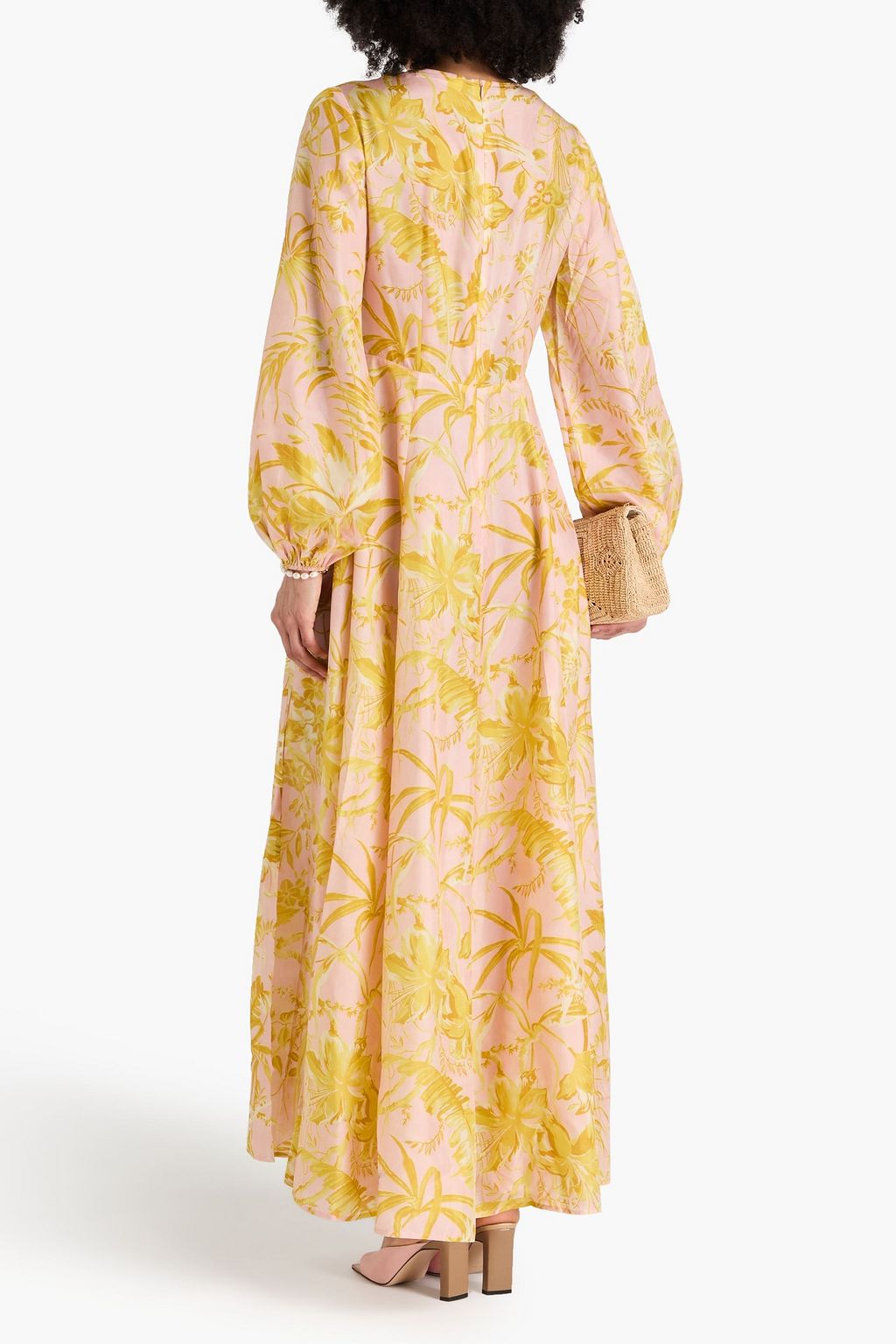 ZIMMERMANN シルク マキシワンピース フローラルプリント