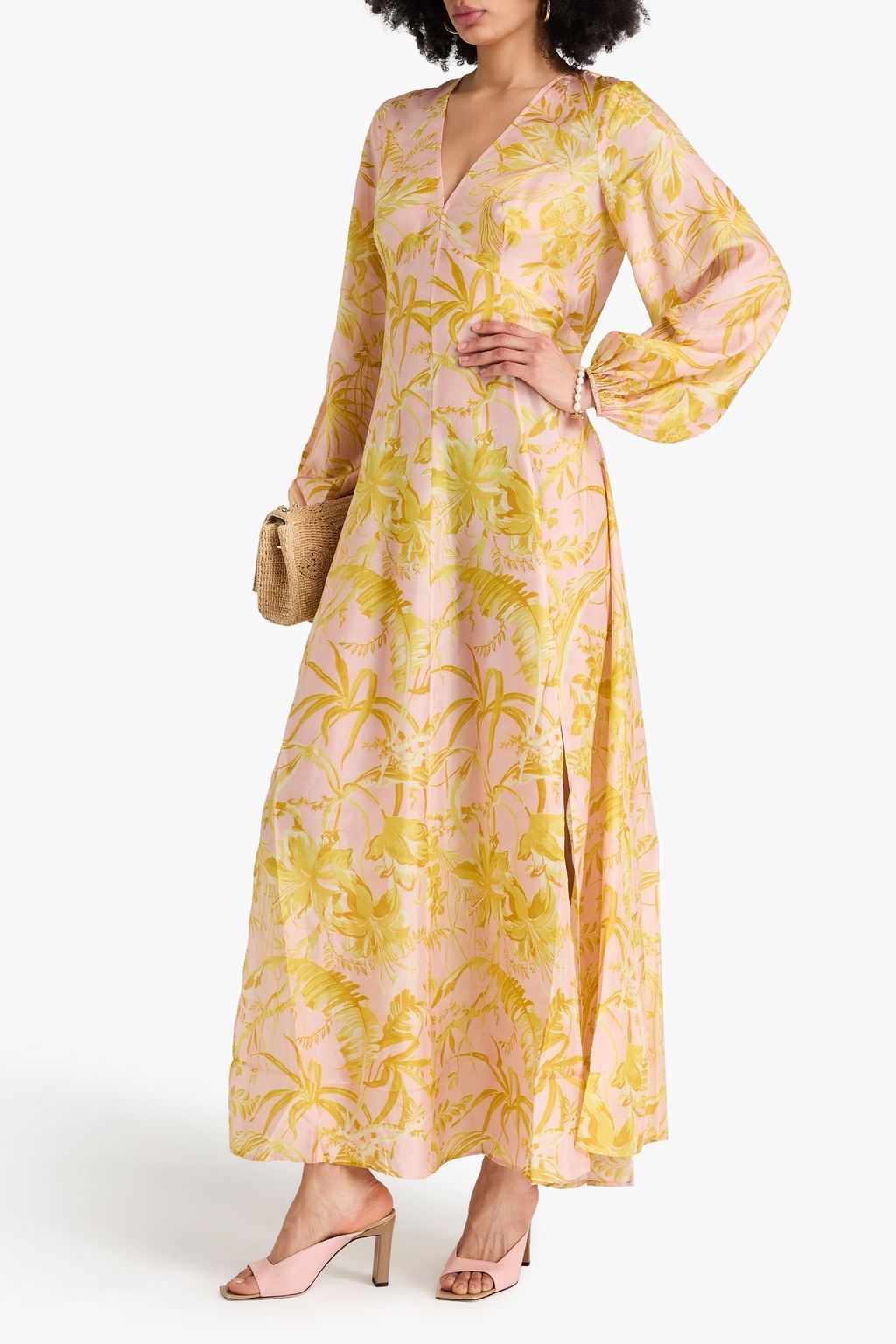 ZIMMERMANN シルク マキシワンピース フローラルプリント