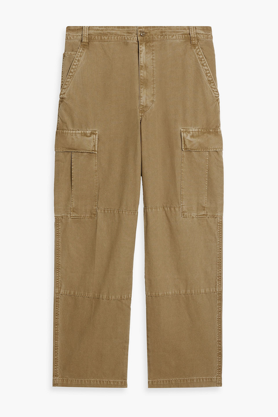 Alex Mill Cotton-canvas Cargo Trousers In Sand