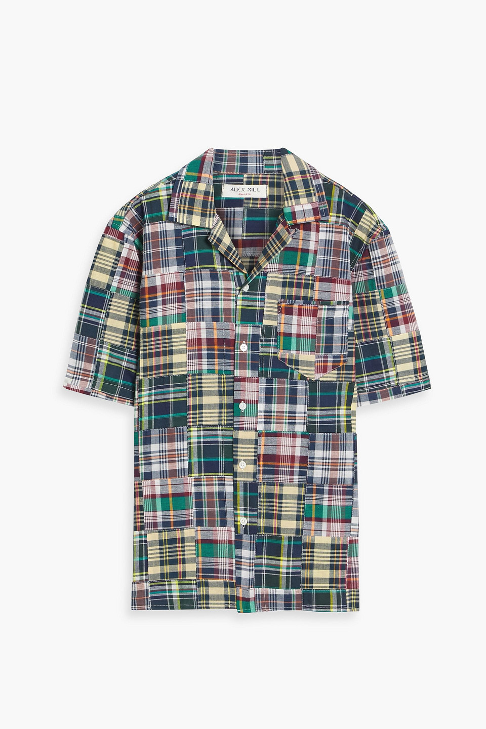 Alex Mill Camp Checked Cotton Shirt In Multicolor
