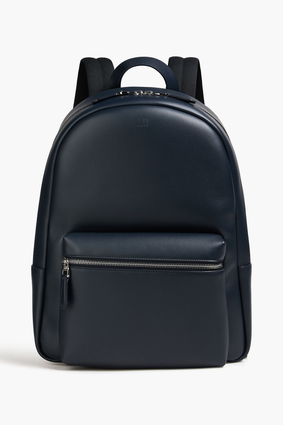 Dunhill Hampstead Leather Backpack In Navy