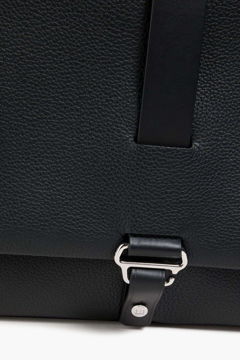 DUNHILL 1893 HARNESS PEBBLED-LEATHER MESSENGER BAG