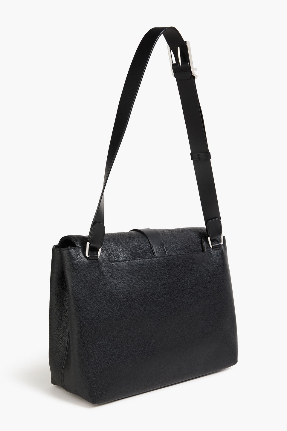 DUNHILL 1893 HARNESS PEBBLED-LEATHER MESSENGER BAG