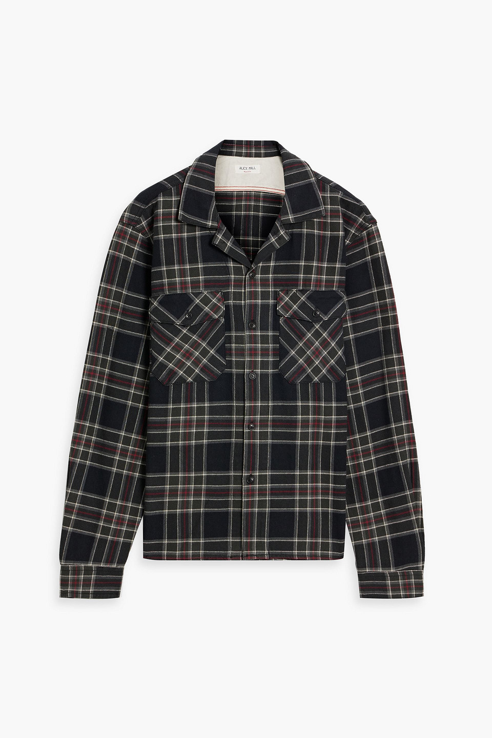 Ethan checked cotton-flannel shirt