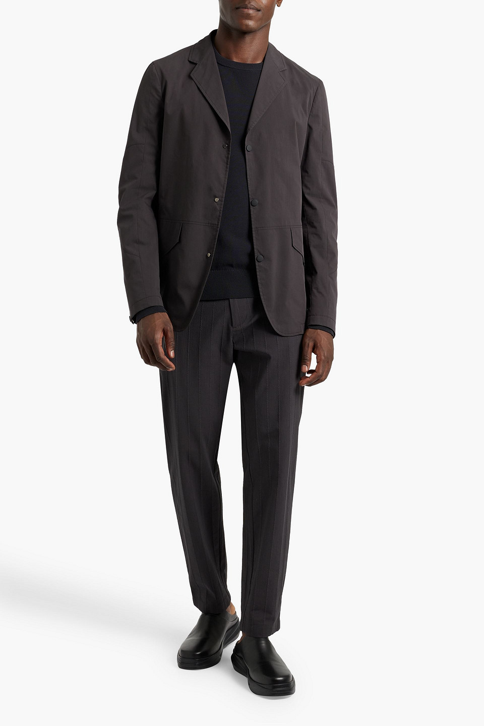 Canali Crepe Blazer In Royal Blue