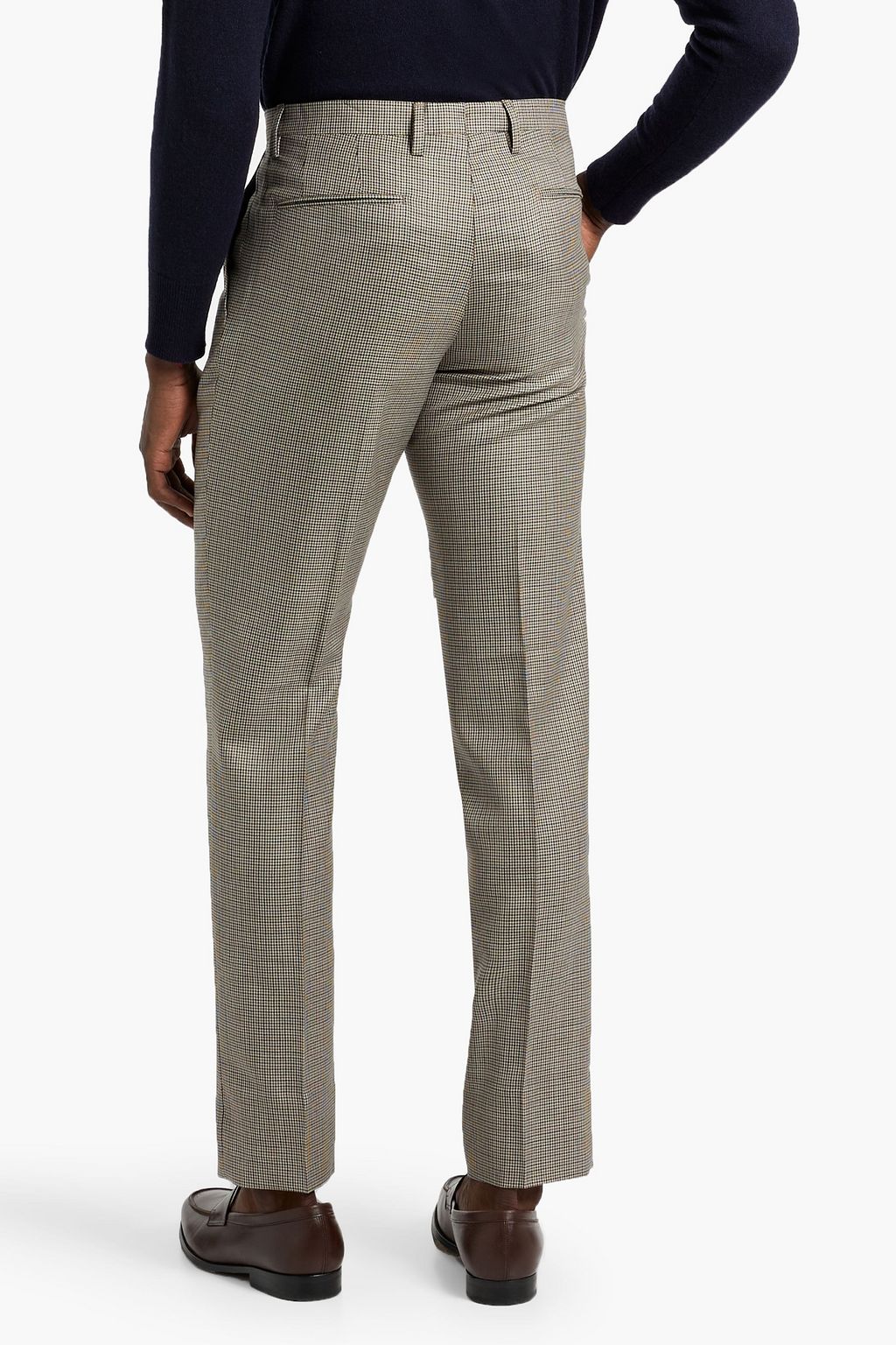 BOGLIOLI Houndstooth wool and silk-blend suit