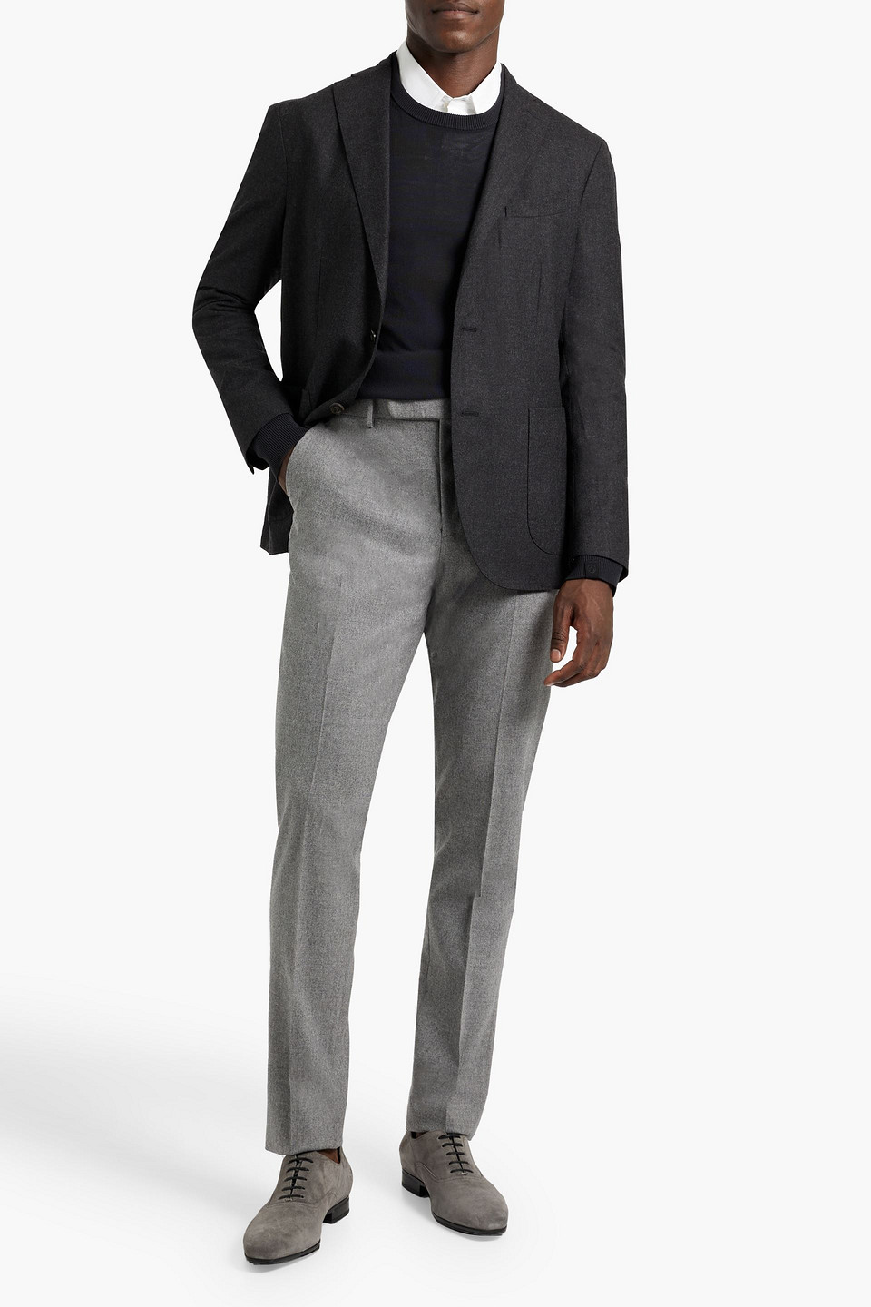 Boglioli Wool Blazer In Gray