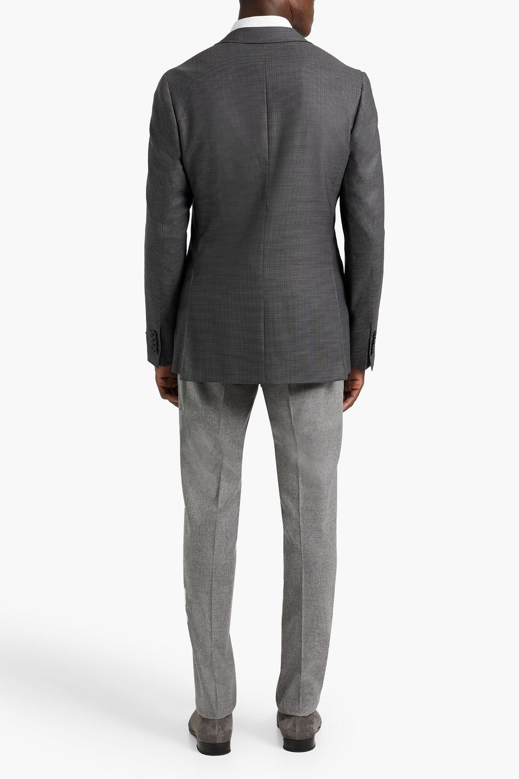 CANALI Wool-blend jacquard blazer