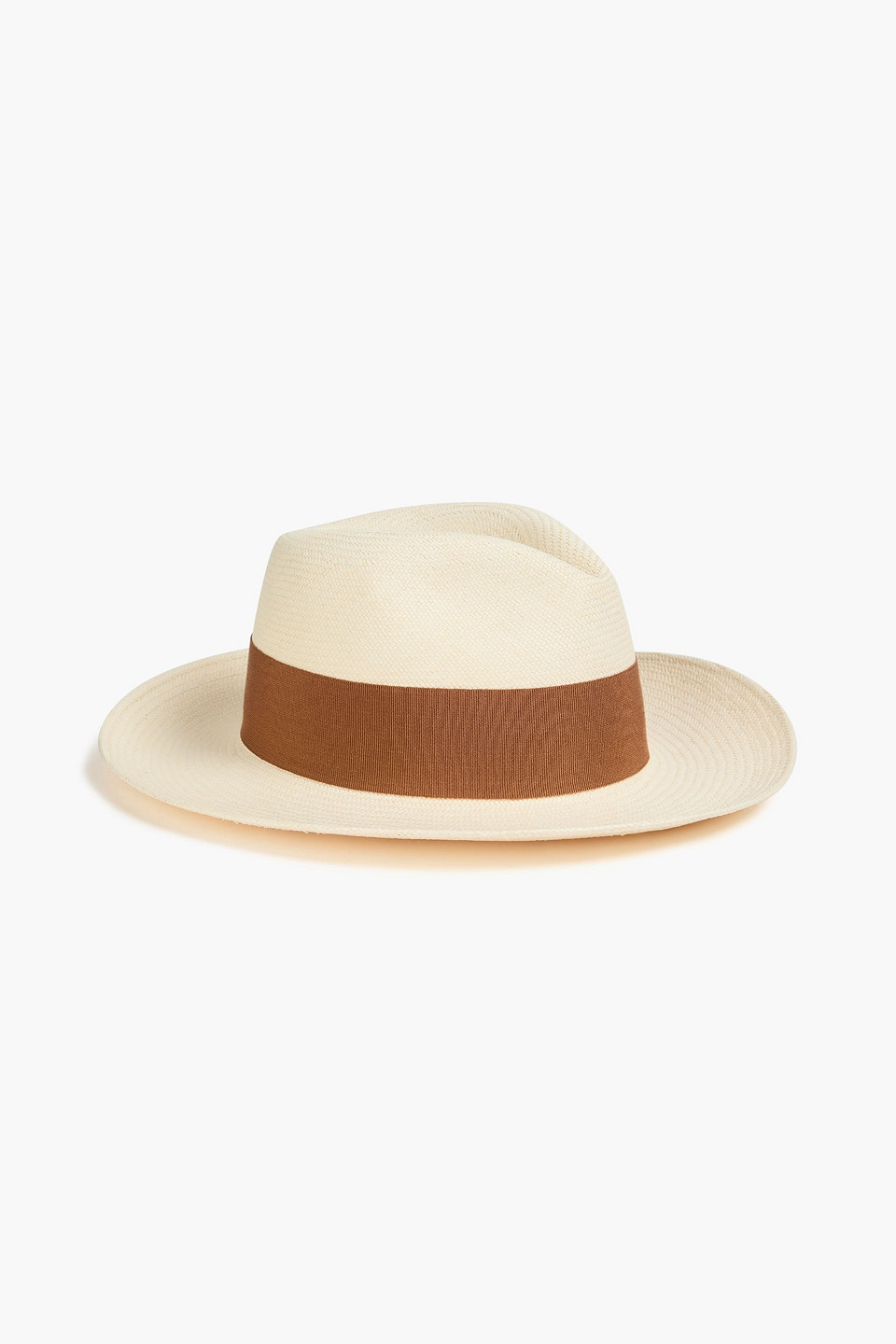 Rafael grosgrain-trimmed straw fedora