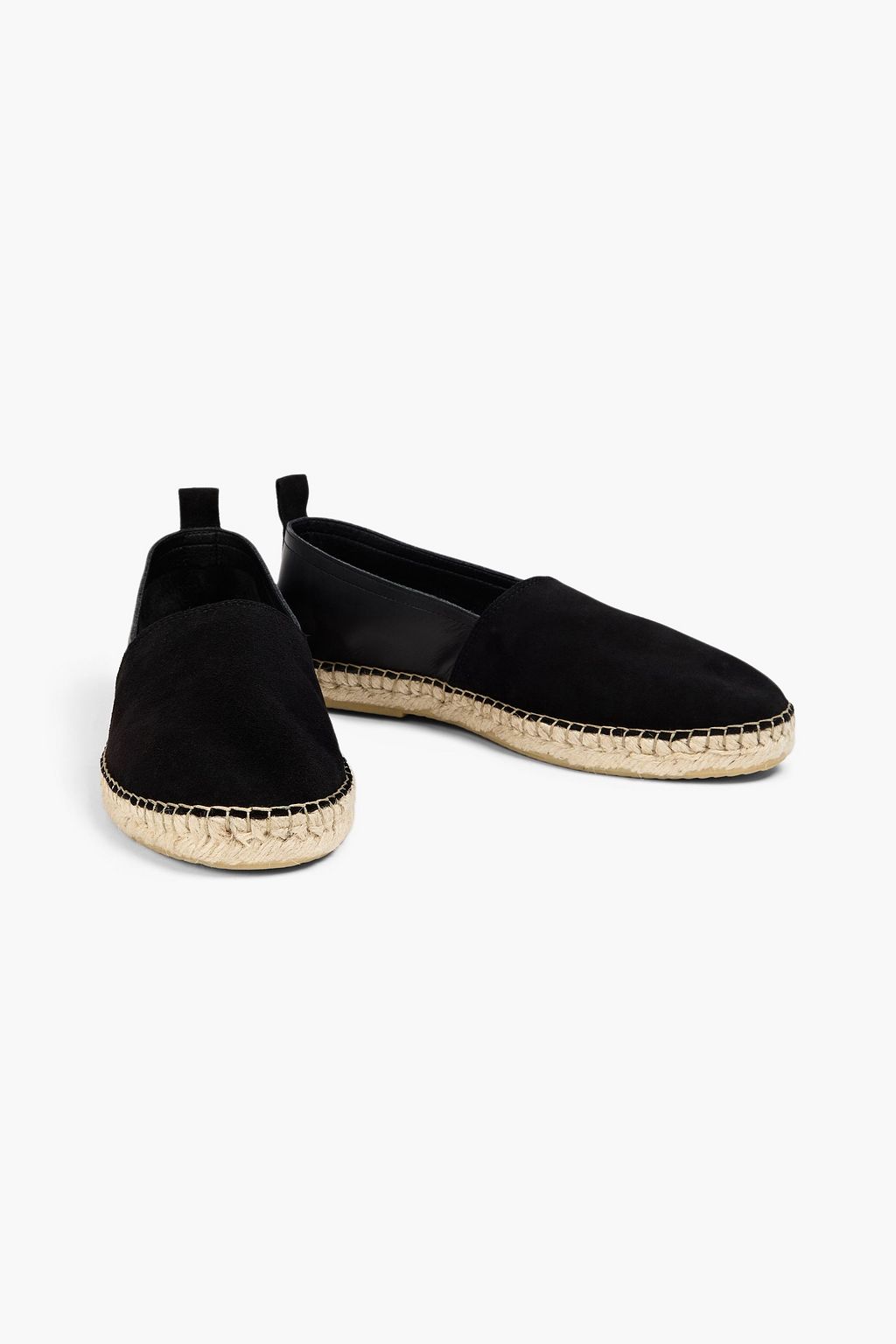 FRESCOBOL CARIOCA Helio leather and suede espadrilles