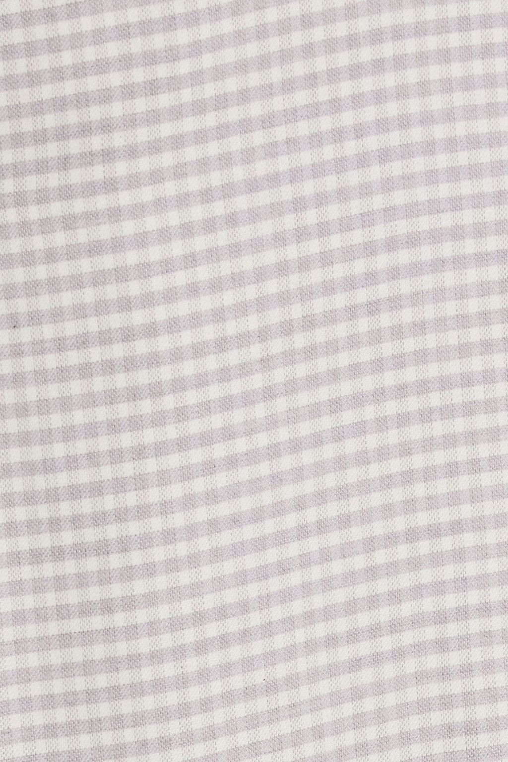 CANALI Gingham cotton and cashmere-blend shirt
