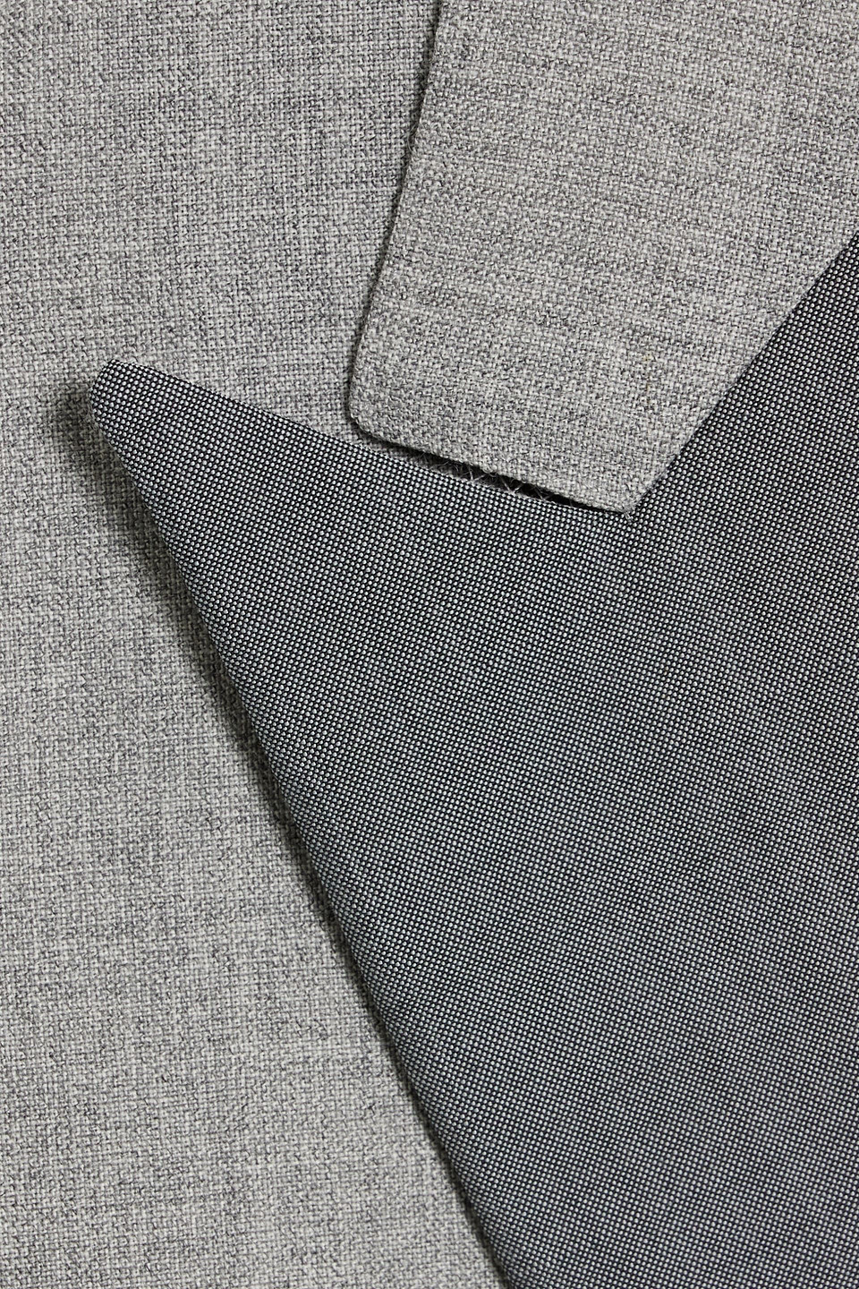 Canali Two-tone Wool Suit In Light Gray