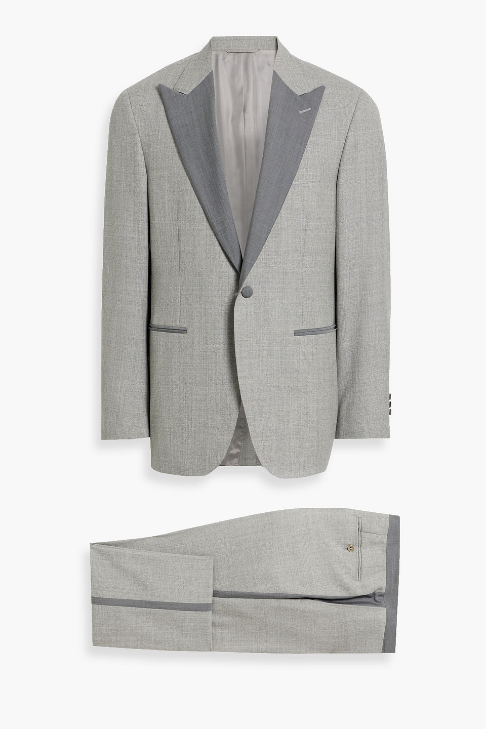 Two-tone wool suit