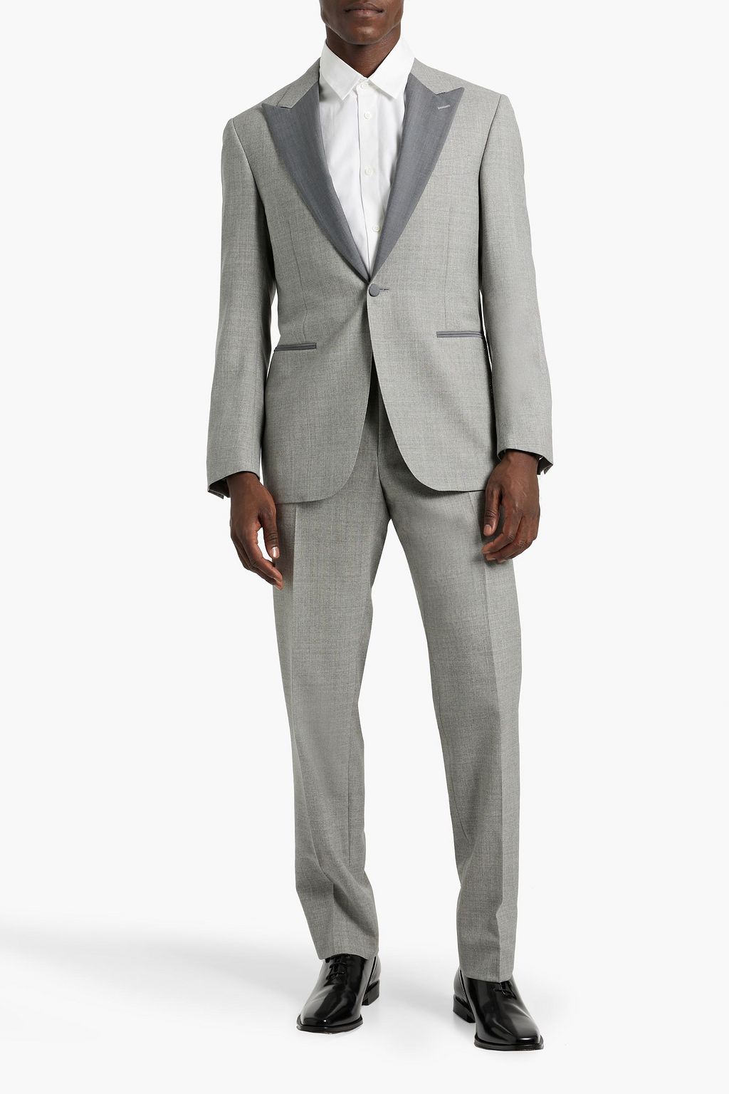CANALI Two-tone wool suit