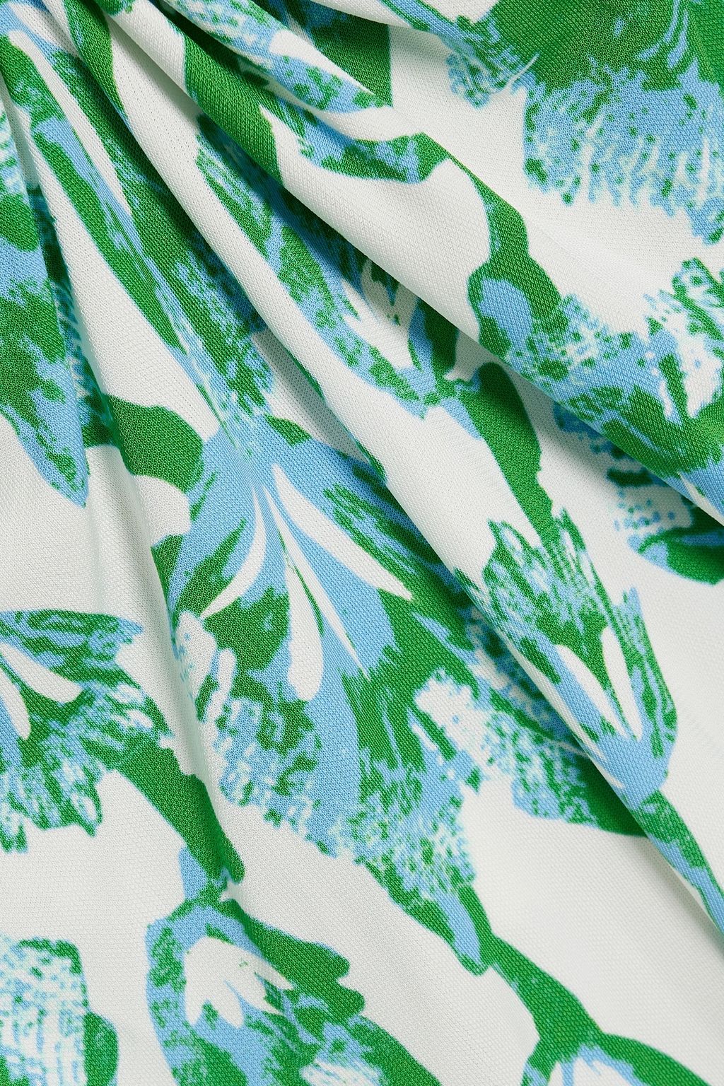 DIANE VON FURSTENBERG Timmy ruched floral-print jersey midi dress