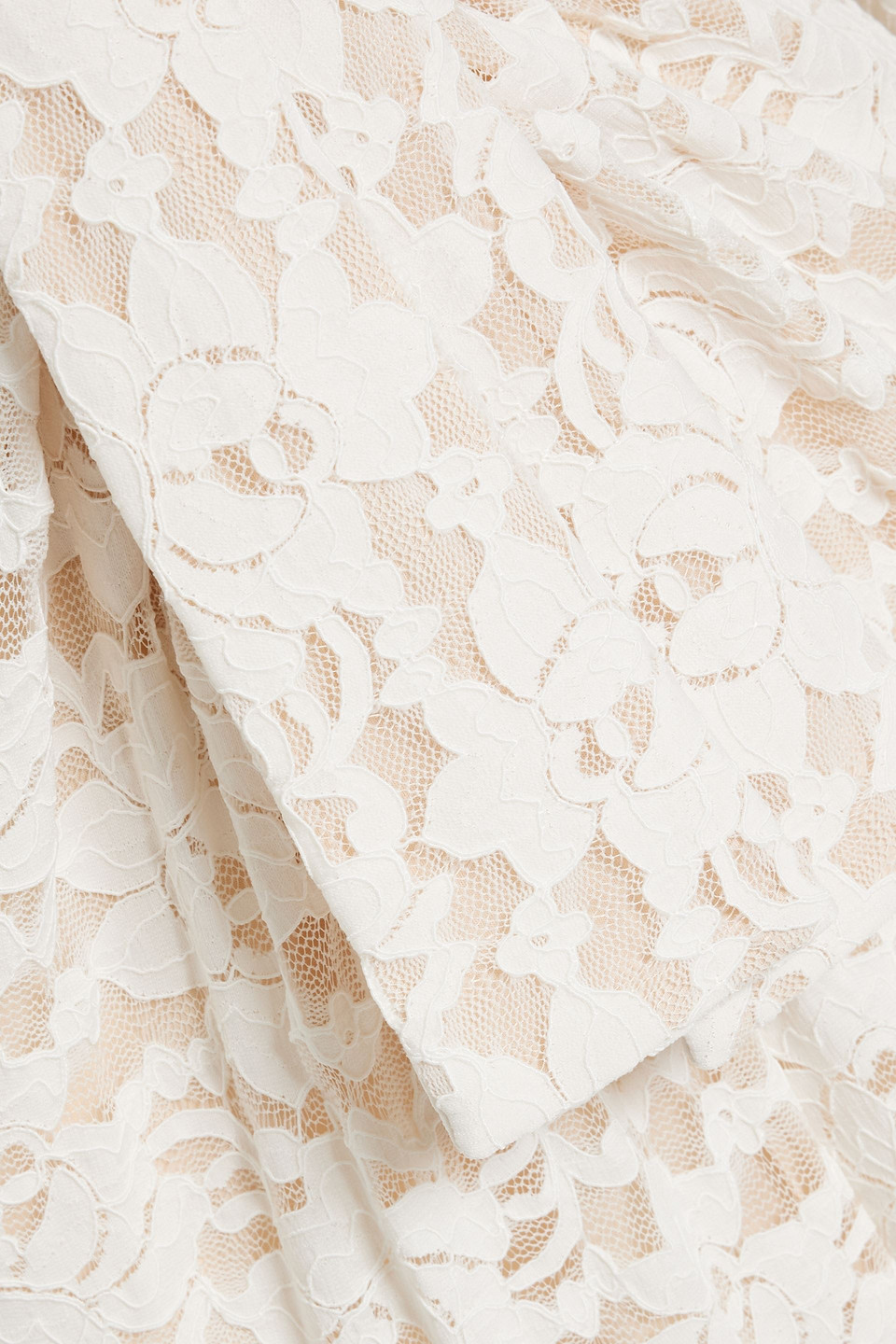 Diane Von Furstenberg Jobin Draped Corded Lace Maxi Dress