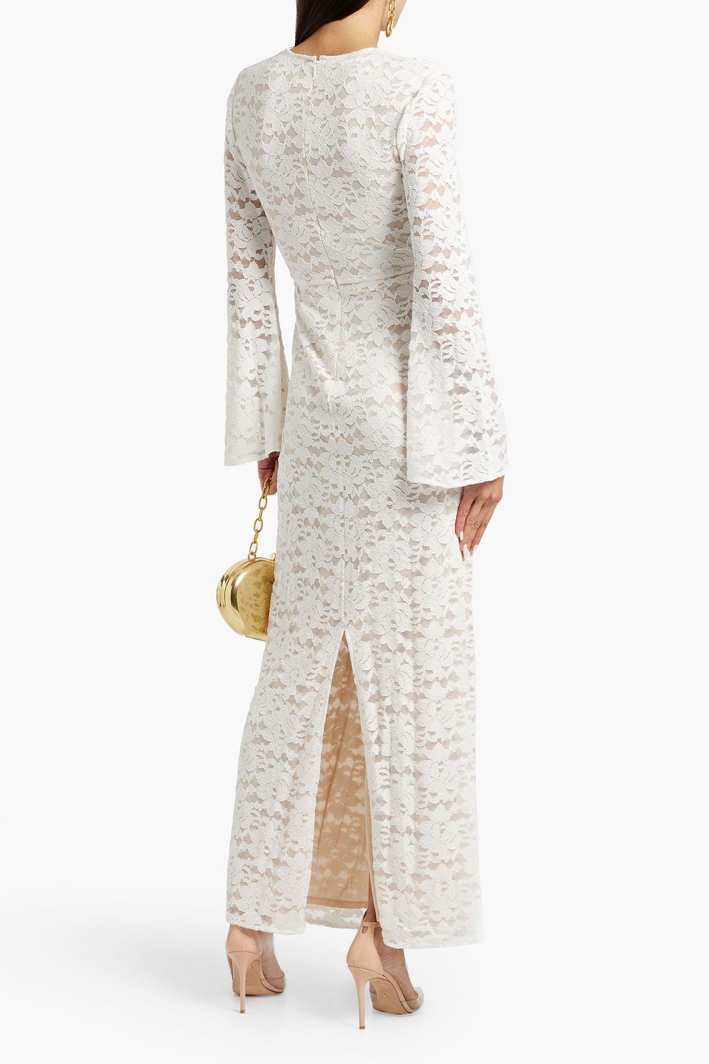 DIANE VON FURSTENBERG Jobin draped corded lace maxi dress