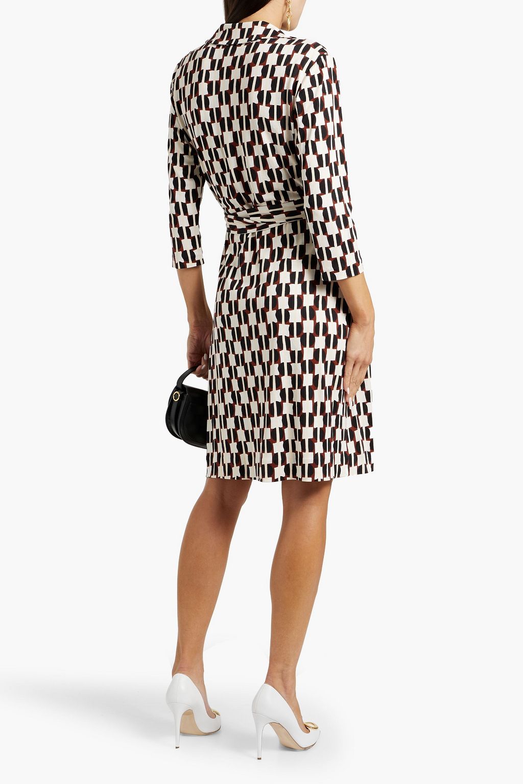DIANE VON FURSTENBERG Jeanne printed silk-jersey mini wrap dress