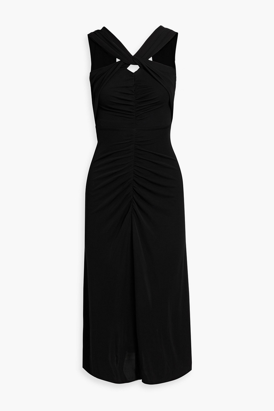 Neely twisted jersey midi dress
