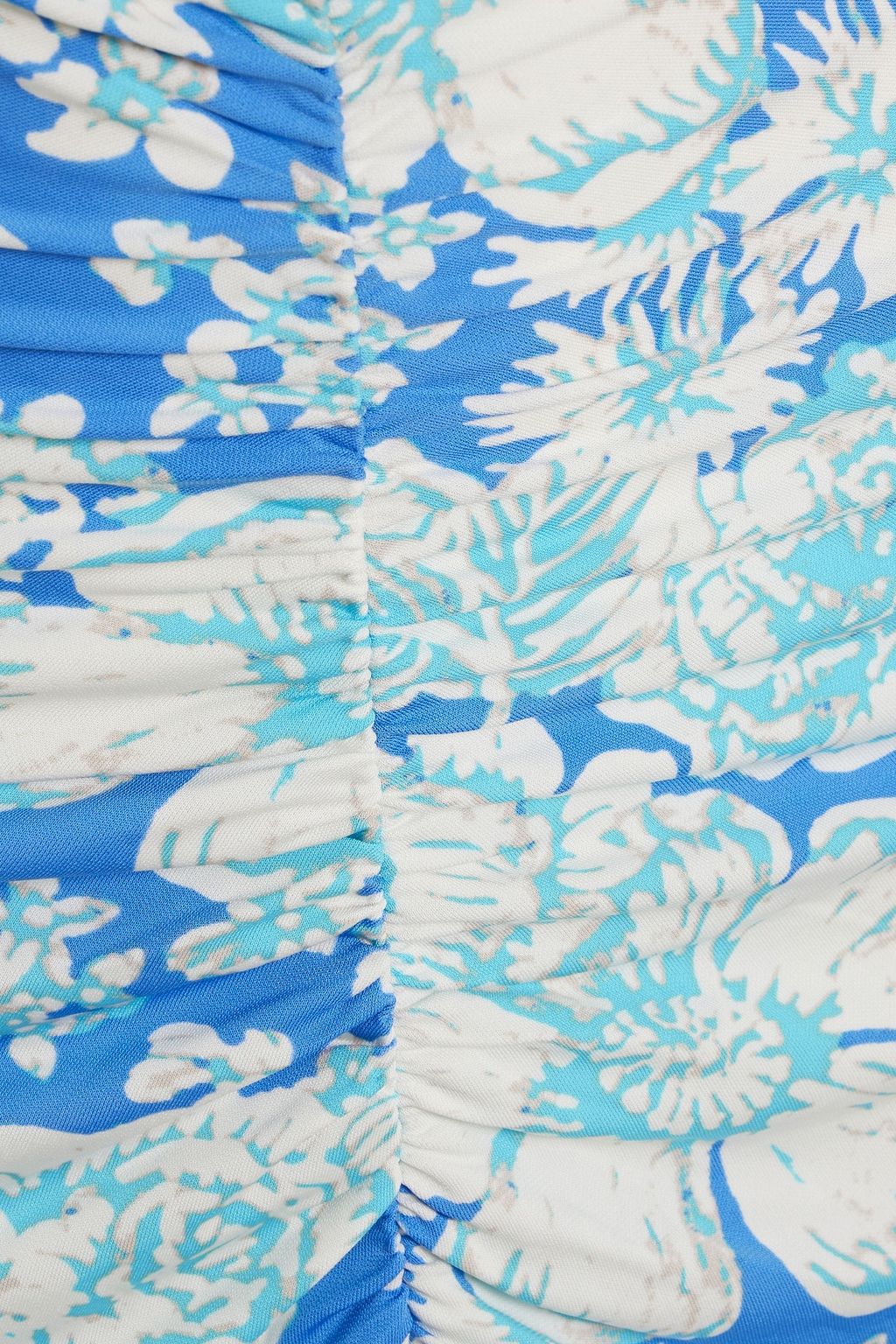 DIANE VON FURSTENBERG ジャージー ミディワンピース オフショルダー プリント入り
