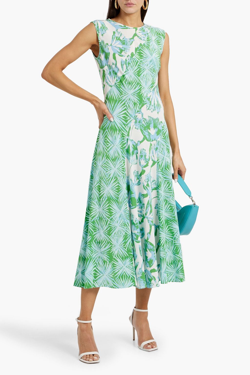 DIANE VON FURSTENBERG Sunniva printed crepe midi dress