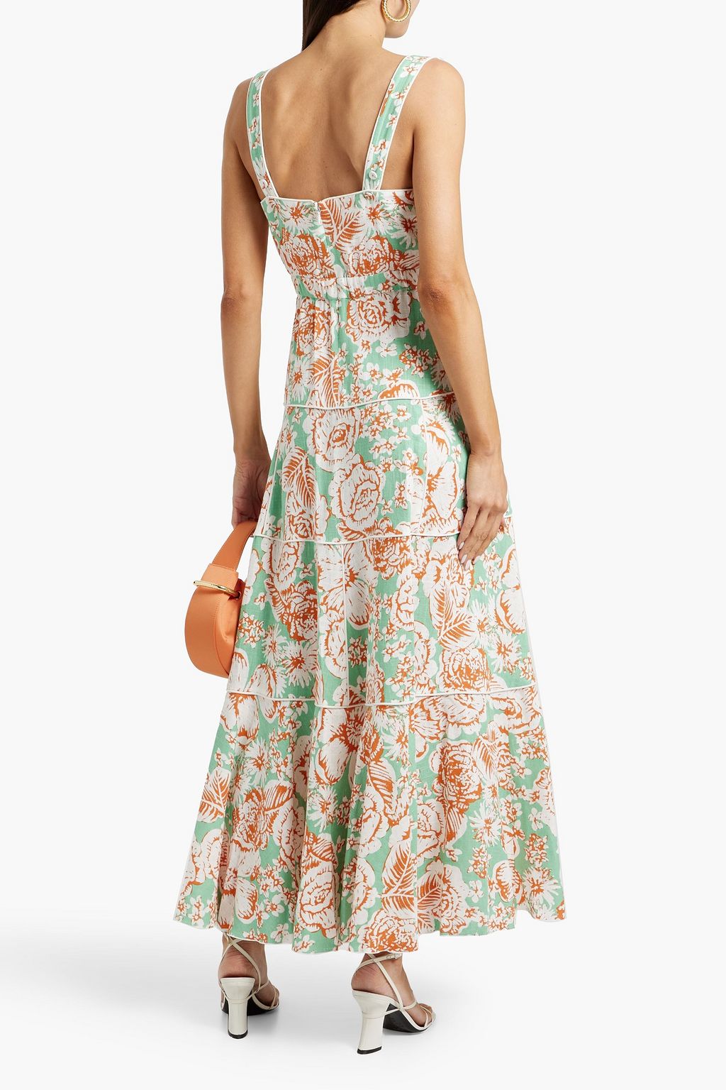 DIANE VON FURSTENBERG Lya floral-print woven maxi dress