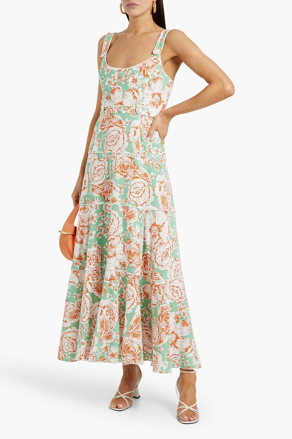 DIANE VON FURSTENBERG Lya floral-print woven maxi dress