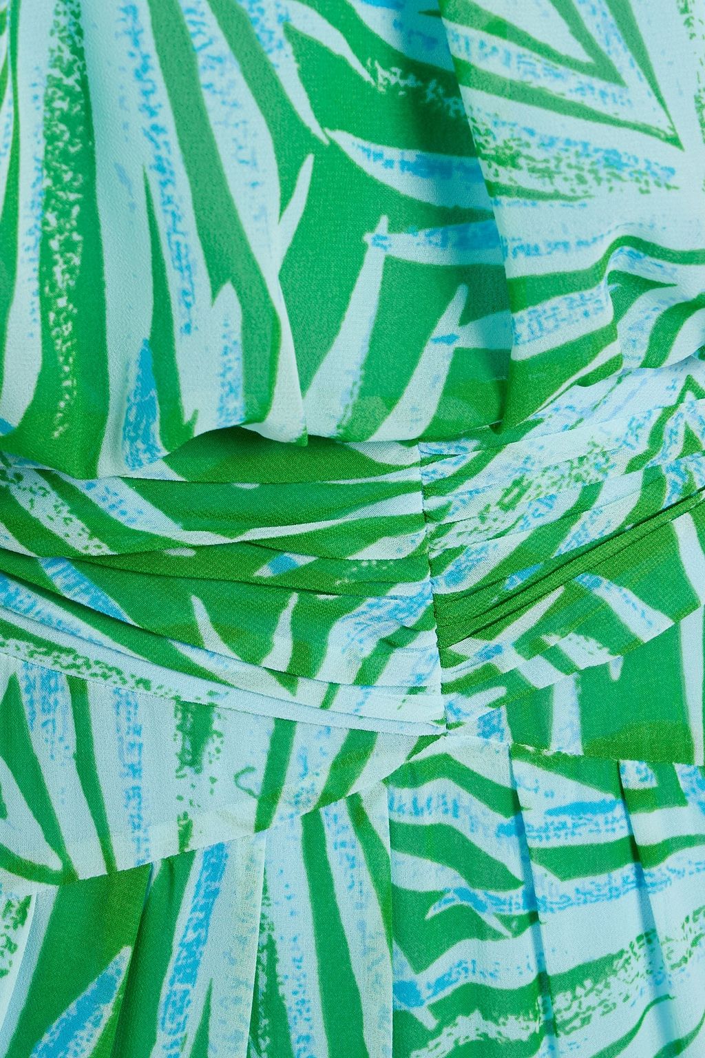 DIANE VON FURSTENBERG Menon pleated printed chiffon maxi dress