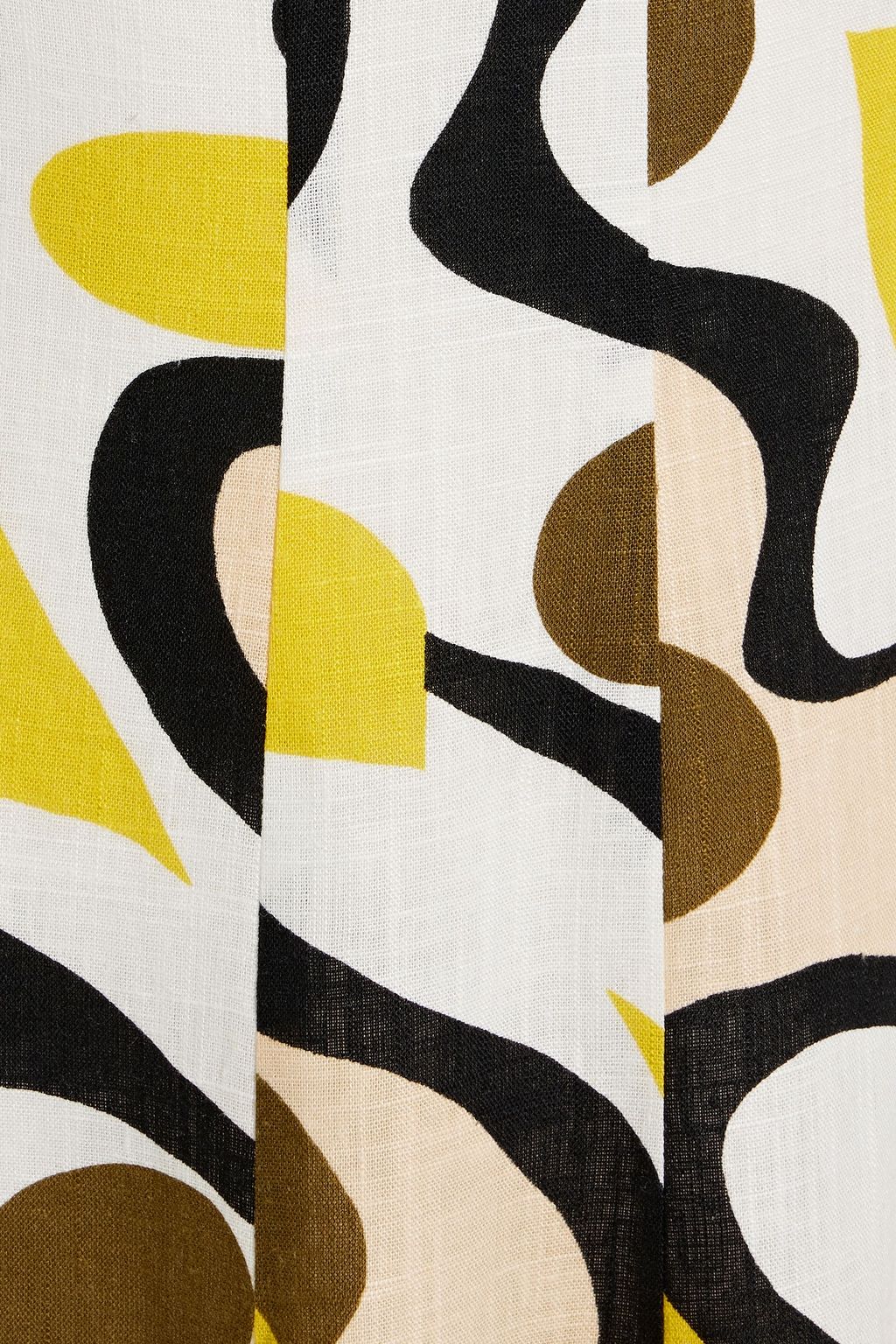 DIANE VON FURSTENBERG 織地 ミディワンピース プリント入り