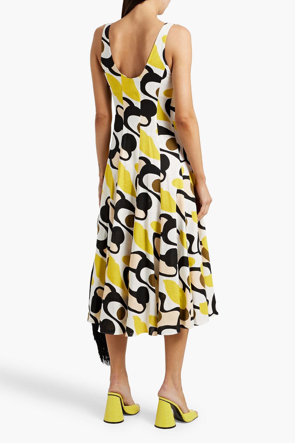 Diane Von Furstenberg Beth Printed Woven Midi Dress