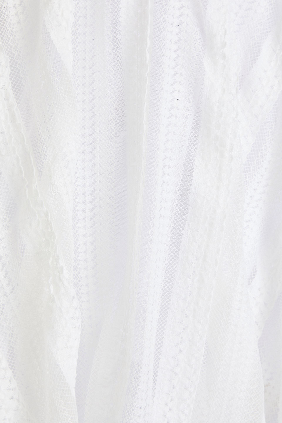 Charo Ruiz Limmey Cutout Stretch-lace Mini Dress In White