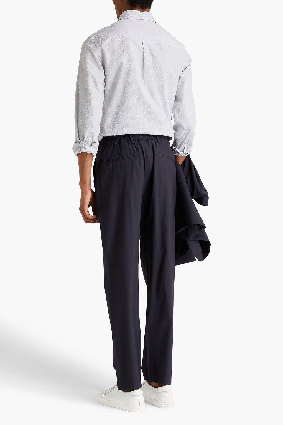 DUNHILL WOOL AND SILK-BLEND PANTS