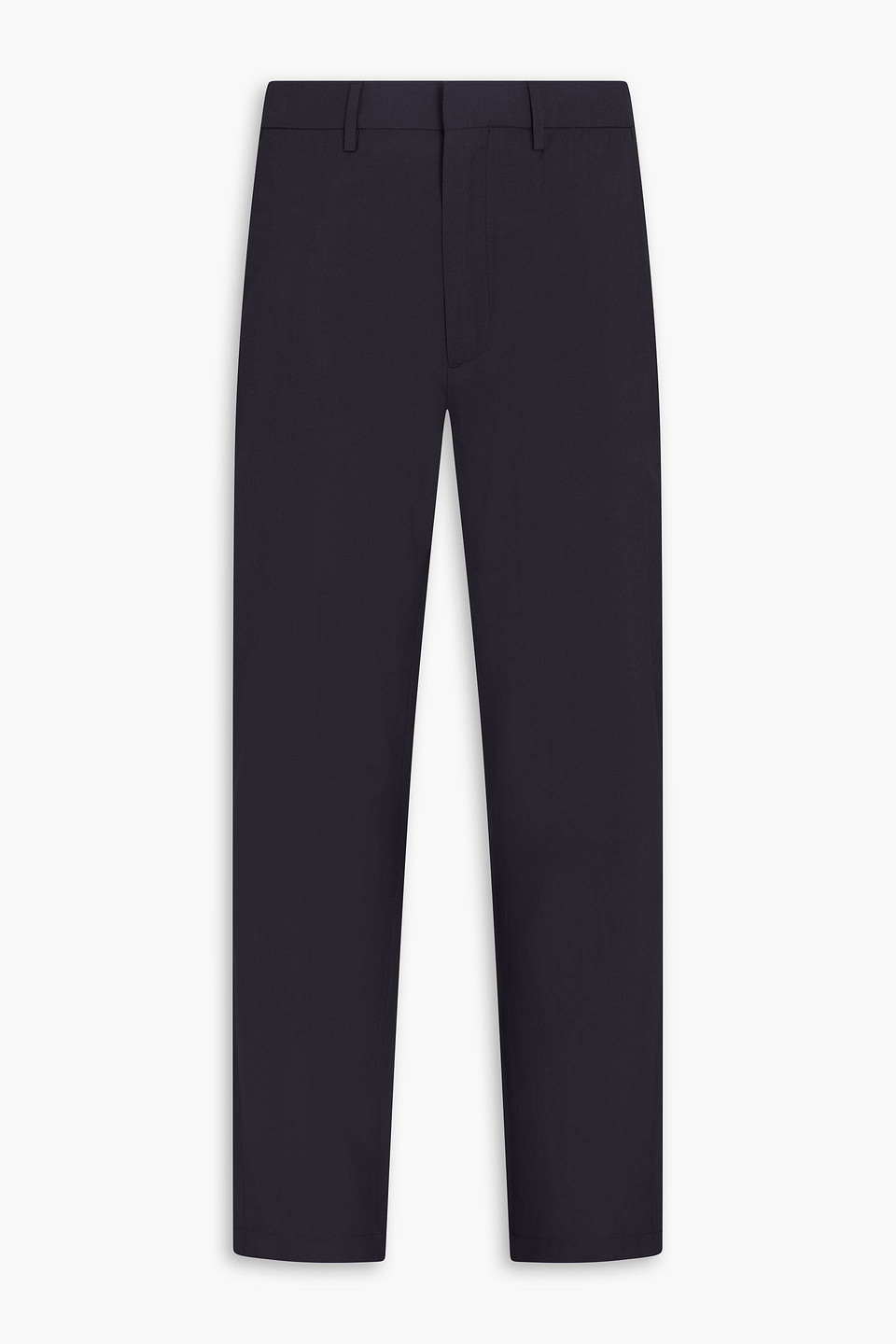 Dunhill Tapered Wool And Silk-blend Pants In Midnight Blue