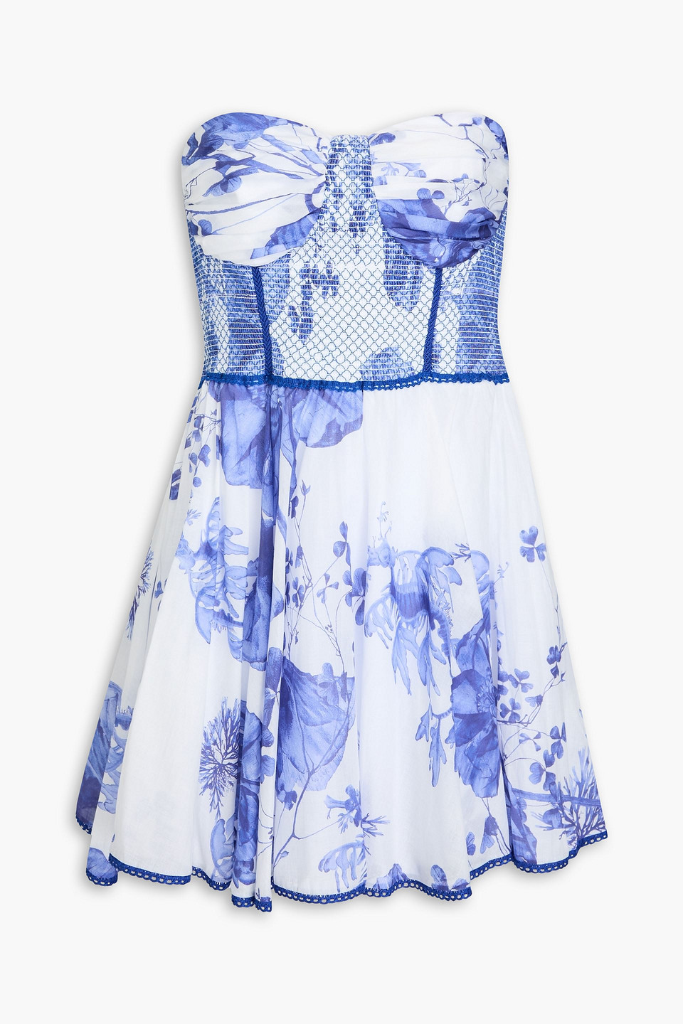 charo ruiz blue strapless dress Charo Ruiz Ibiza Molpy Top in Blue