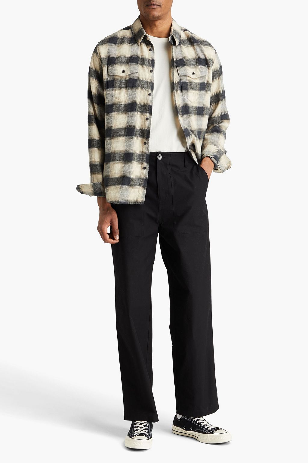 FRAME Patch Traveler cotton-canvas pants