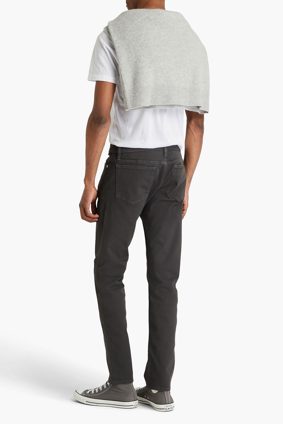 Frame L'homme Slim-fit Denim Jeans In Anthracite