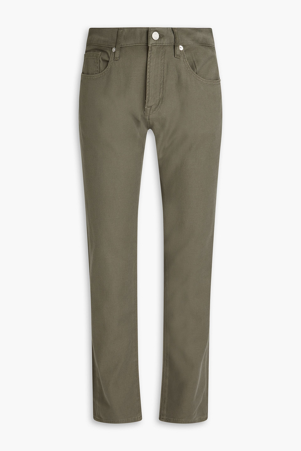 Frame L'homme Slim-fit Denim Jeans In Army Green