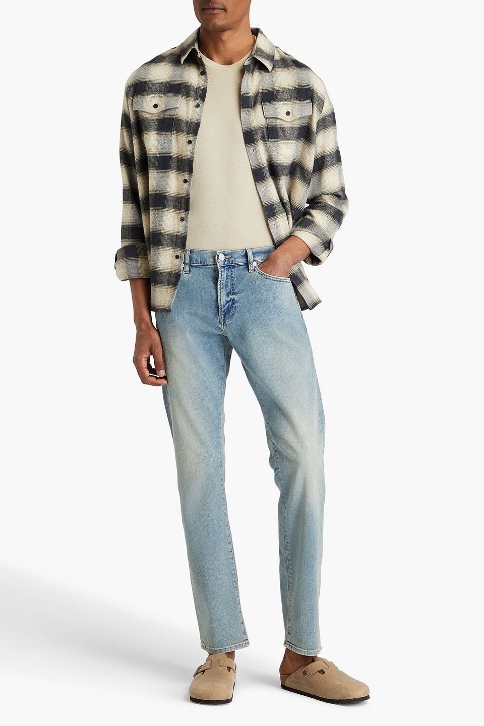 Frame L'homme Slim Fit Jeans In Light Denim
