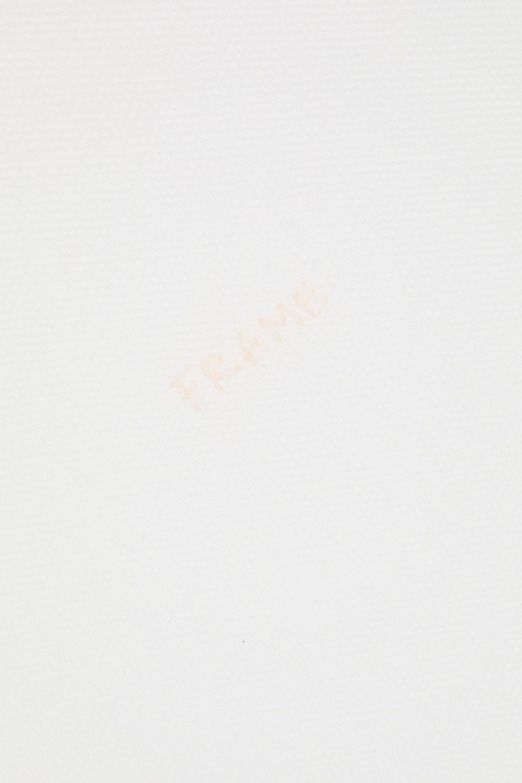 FRAME Waffle-knit cotton T-shirt