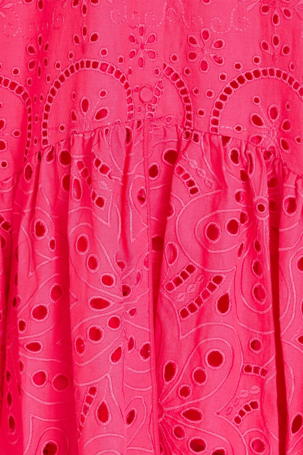 CHARO RUIZ IBIZA Irene tiered broderie anglaise cotton-blend maxi dress
