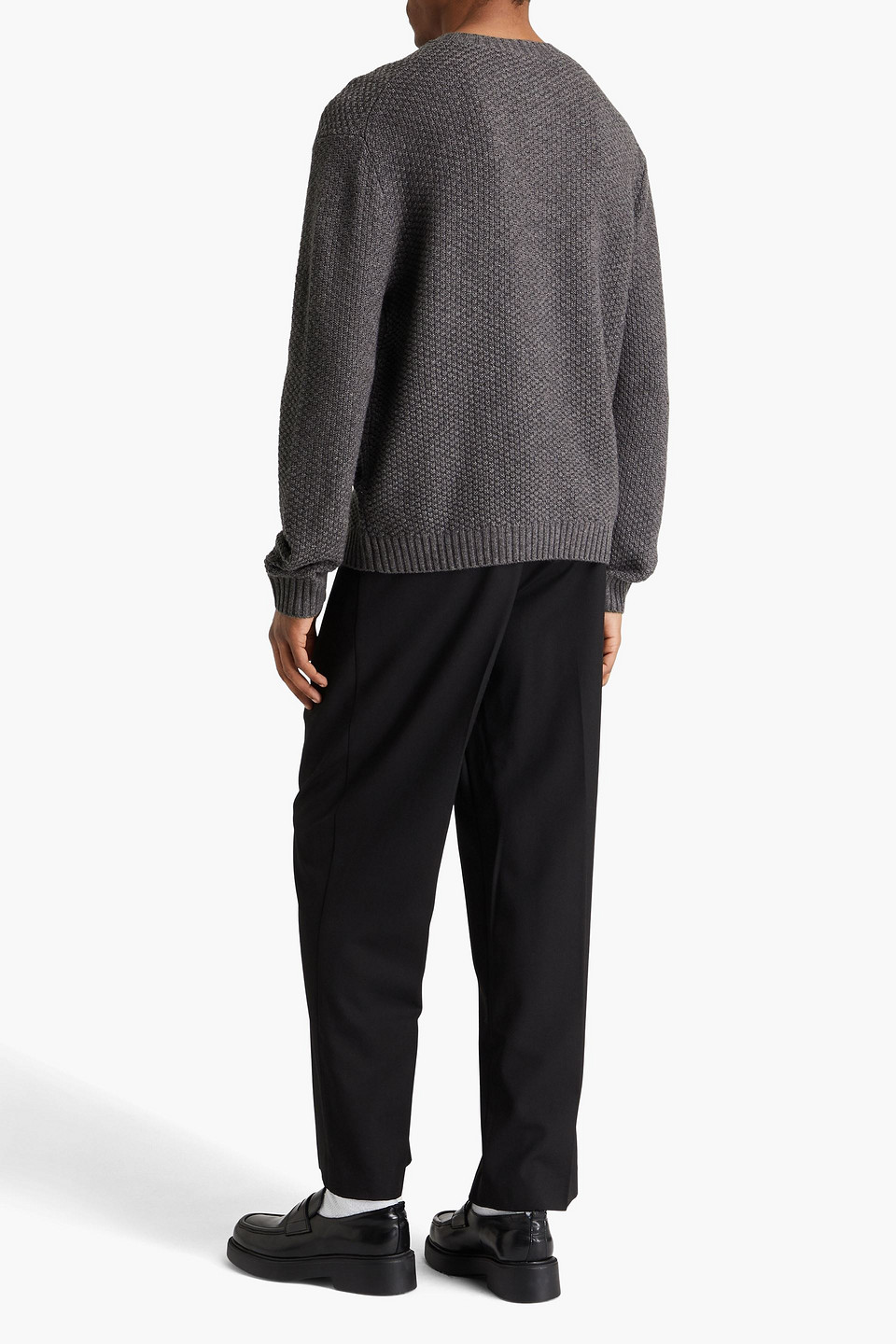 Frame Wool And Cashmere-blend Sweater In Gray
