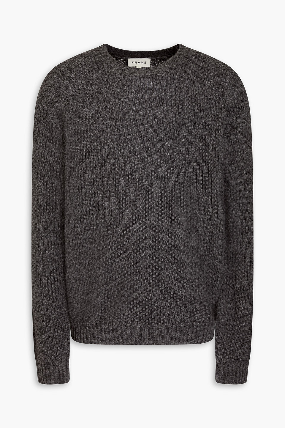 Frame Wool And Cashmere-blend Sweater In Gray