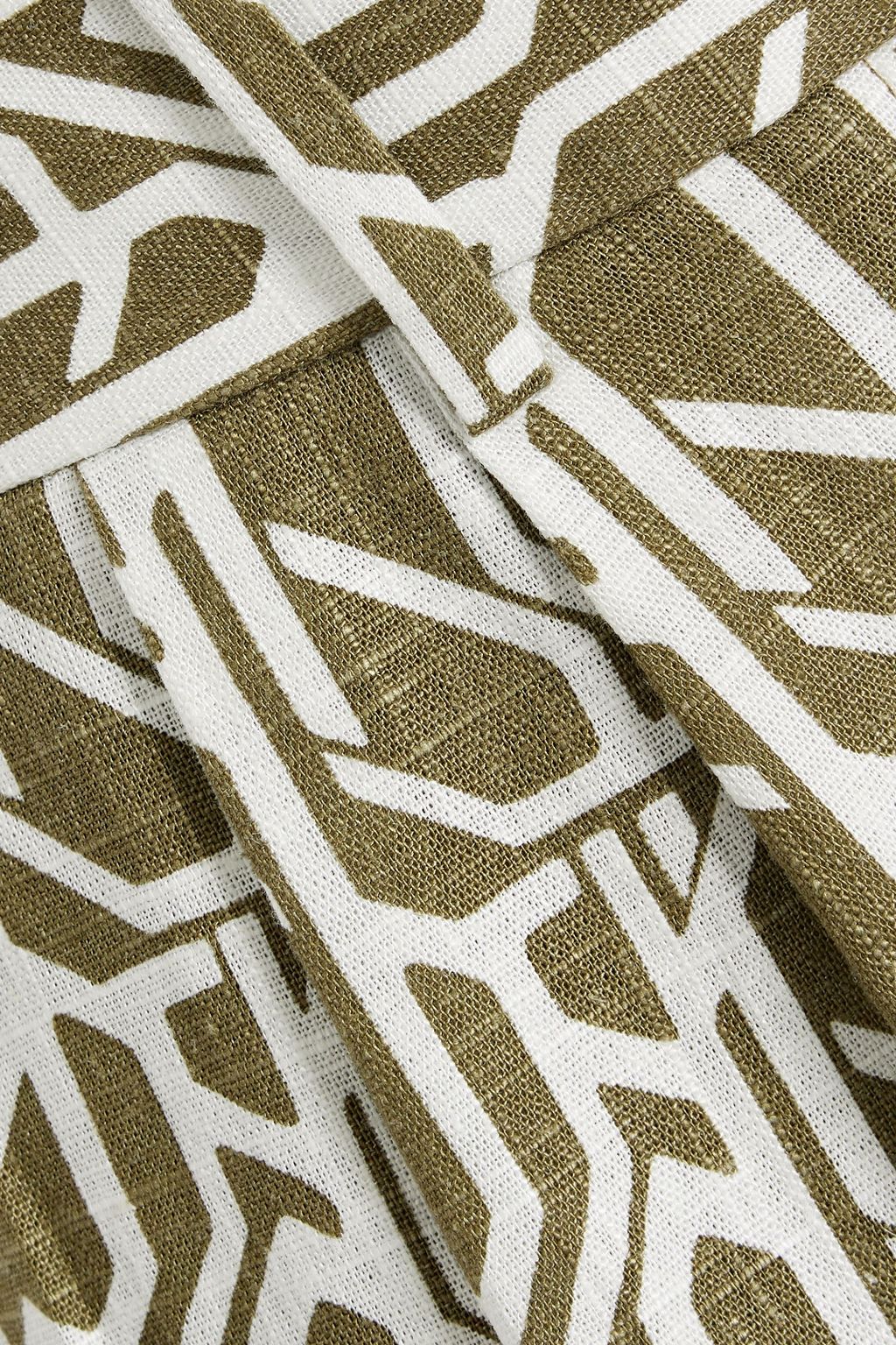 DIANE VON FURSTENBERG 織地 ショートパンツ プリント入り